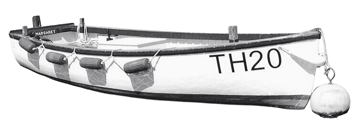 Black and white image of a boat